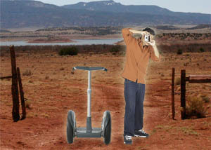 Me any my Segway in New Mexico